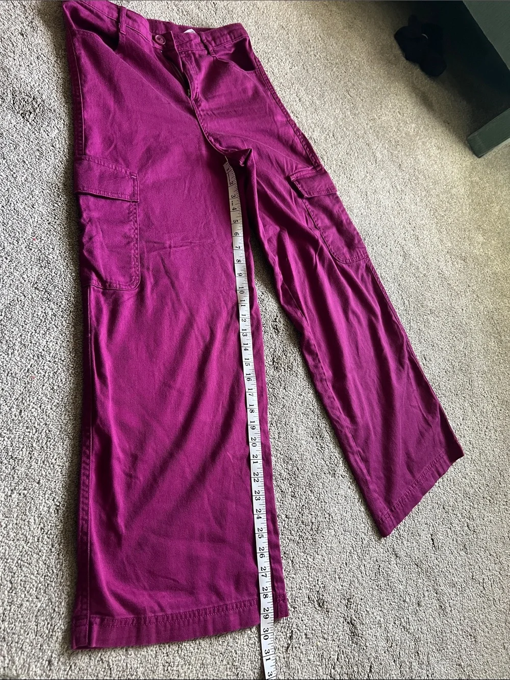 Epic Threads Magenta Wide Leg Cargo Pants Tagged 16 Fits 0 2 Petite